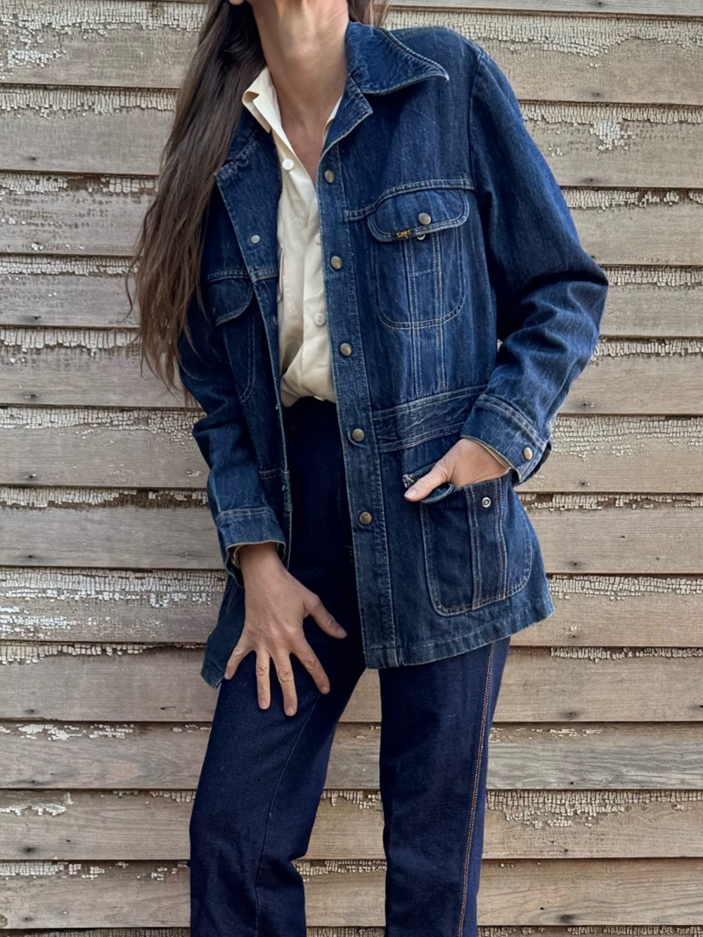 VTG Denim Utility Jacket / Field Jacket